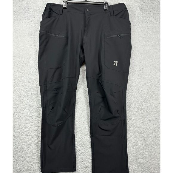Ellobird Tactical Cargo Pants Mens 40X32 Black Workwear Waterproof Flat Front